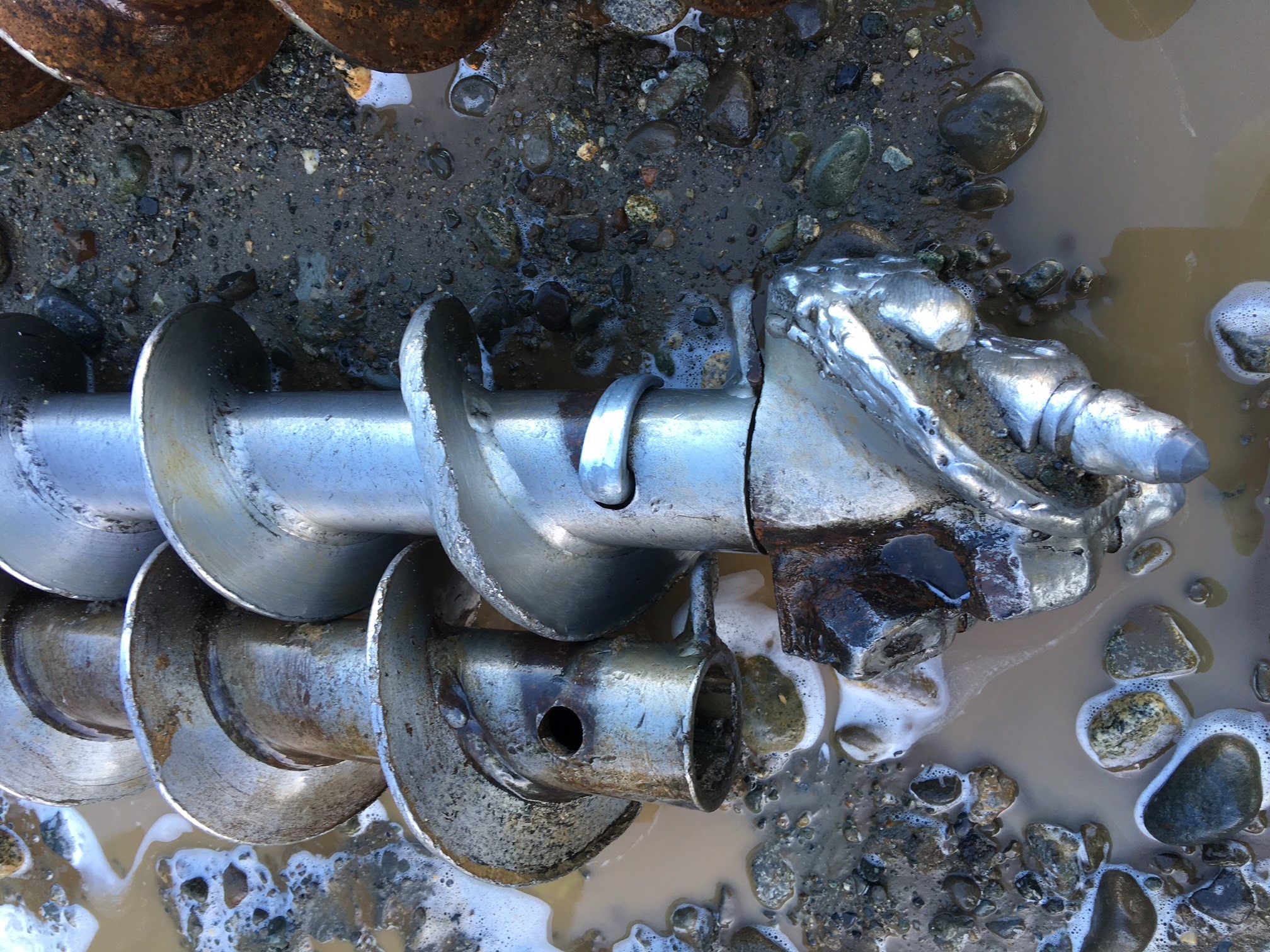 Decon-It Decontamination of Drilling Augers